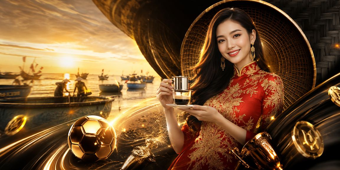 Người dùng tại Mũi Né xem tỷ lệ kèo bóng đá trên điện thoại dưới bóng nón lá